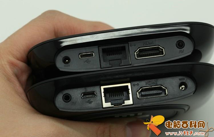 小米盒子2和1接口对比，从图中可以看出两者并无区别